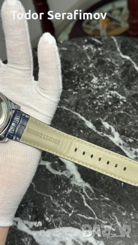 Мъжки часовник Breitling Navitimer Chronograph Blue Leather, снимка 7 - Мъжки - 55266618