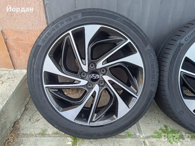 ОРИГИНАЛНИ джанти с гуми 19 ' 245 45 5x114,3 HYUNDAI TUCSON / Хюндай Туксон 5х114,3 + датчици, снимка 9 - Гуми и джанти - 54782791