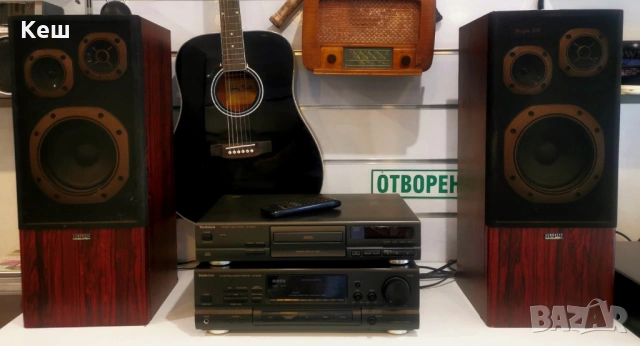 Аудио Система Усилвател+CD плеър+Тонколони (Technics SA-GX180+Technics SL-PG390+Acoustic 300)