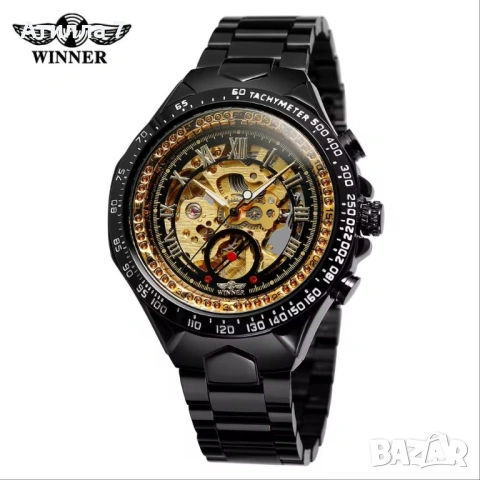 Winner - луксозен мъжки мъжки автоматичен часовник с видим механизъм, снимка 2 - Мъжки - 54166608