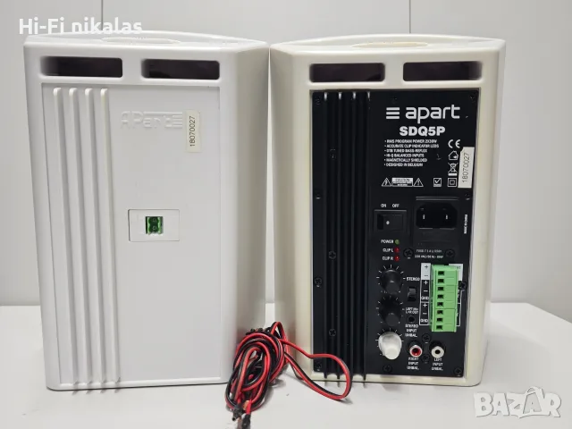 активна пасивна стерео тонколони 5.25" инча APART SDQ5P , снимка 5 - Тонколони - 55555311
