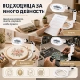 Голяма увеличителна настолна лупа лед осветление за четене бродиране, снимка 3