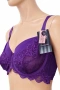 Hunkemöller сутиен 85D в наситено лилаво с дантела, снимка 2