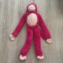 Розова плюшена маймунка с лепящи крака , снимка 6
