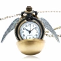 Джобен часовник Harry Potter Golden Snitch Quidditch с верижка – Неръждаема стомана 10168, снимка 1