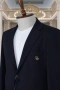 Christian Dior Луксозен Мъжки Черен Костюм Клас Оригинал, снимка 5
