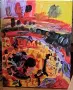 Лот от абстрактни картини и пейзаж Копривщица, снимка 2