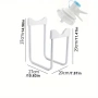 4685 Бяла метална стойка за бутилки за вода – практично настолно решение, снимка 4