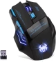 Безжична оптична геймърска мишка Lychee, 2.4GHZ 4 DPI регулируема USB геймърска мишка с Fire Key , снимка 1