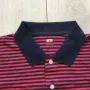 НОВА оригинална мъжка памучна синьо-червена поло тениска с яка UNIQLO размер L от САЩ, снимка 6