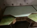 Старо часовникарско бюро (маса) с шкаф, снимка 1