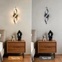 Нов Модерен LED аплик 15W 1500LM за хол спалня коридор стенна лампа LED 15W извита форма топла светл, снимка 6