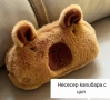 🦫 Капибара плюшен несесер – мек ученически и козметичен несесер, снимка 1