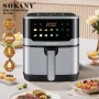 Аir fryer Sokany SK-10085 2200W 12л Еър фрайър Фритюрник с горещ въздух, снимка 3