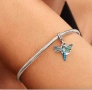 Сребърен талисман 925 Pandora Dragonfly, снимка 3