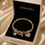 Дамски позлатени гривни Pandora 💎, снимка 2