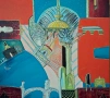 Картина "Венеция", худ. Георги Динев, 1993 г., снимка 1