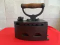 "Вулканъ" Варна Стара ютия на жар Лъвска глава, снимка 1
