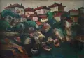 Картина "Созопол", 1971 г., худ. Йордан Парашкевов (1934-1987), снимка 2
