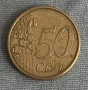🇩🇪 Германия 50 Евроцента, 2002 г. • Бранденбургската врата, снимка 2