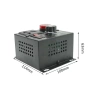 Регулатор на напрежение 4000W 18A – Димер с потенциометър и волтметър за инструменти 10206, снимка 5