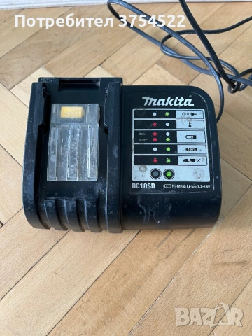 Зарядно устройство MAKITA - DC18SD - 14,4-18 V, Li-ion, снимка 4 - Други инструменти - 54614749