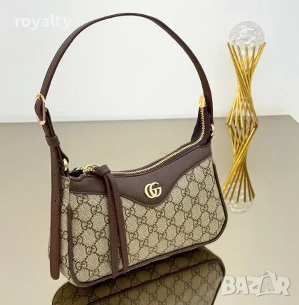 Gucci Нова Дамска Кожена Чанта Гучи Различни Цветове , снимка 5 - Чанти - 55340410