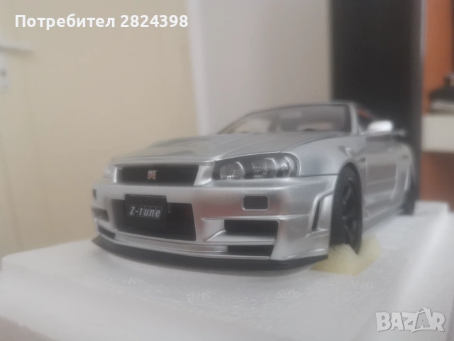Autoart 1:18 Nissan skyline R34 GTR, снимка 3 - Колекции - 54742511