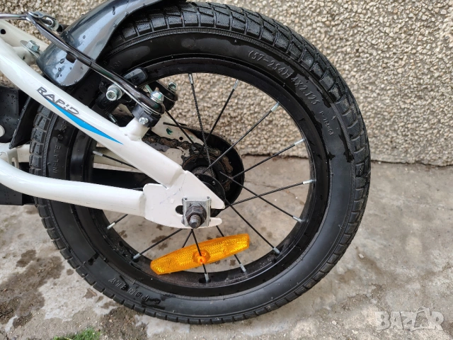 Детско колело Byox Rapid 12" + помощни колела | Отлично състояние, снимка 4 - Велосипеди - 54453614