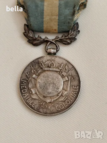 Френски колониален медал (Médaille Coloniale) с плакетка "ALGÉRIE"., снимка 5 - Антикварни и старинни предмети - 55435524