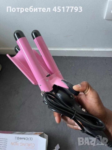 Тройна ретро преса за къдрене на косата., снимка 3 - Преси за коса - 54073695