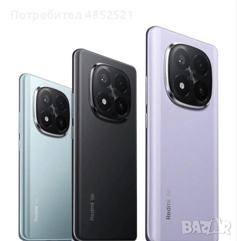 Xiaomi Redmi Note 14 Pro+ 5G Dual Sim 8GB RAM 256GB -Black/ Lavender Purple