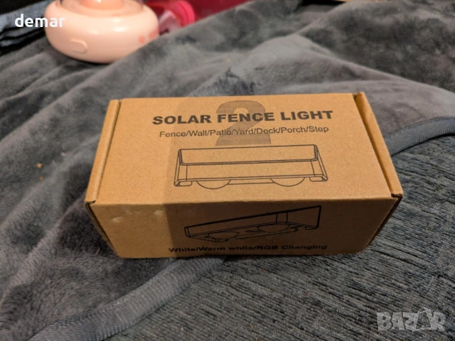 Solpex Соларни осветителни тела за огради, 9 цвята 11 режима RGB, 2 броя, снимка 10 - Соларни лампи - 54643096