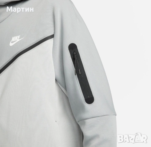 Мъжки комплект Nike Tech Fleece Smoke Grey - размер M, снимка 3 - Спортни дрехи, екипи - 54670547