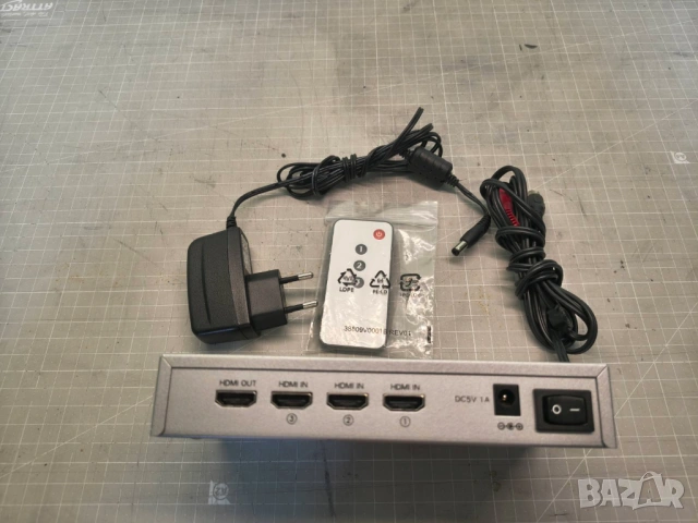 HDMI суич с 3 извода и дистанционно управление, снимка 2 - Дистанционни - 54565828