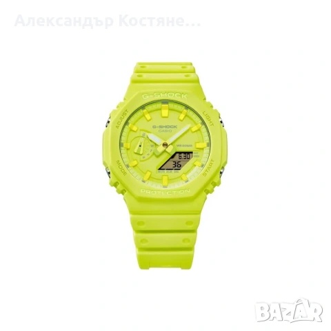 Нов часовник Casio G-Shock GA-2100-9A9ER - гаранция, снимка 3 - Мъжки - 55213705