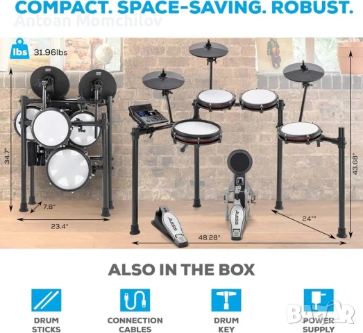 Електронни барабани Alesis Nitro Max Kit, снимка 12 - Ударни инструменти - 54805325