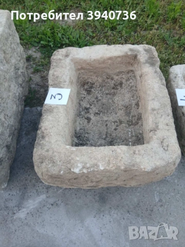 Ръчно дялани каменни корита, снимка 4 - Градински мебели, декорация  - 54645230