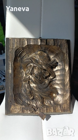 "Стария ловец" , дърворезба с метален елемент, пушка. , снимка 6 - Статуетки - 53989991