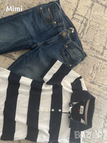 Tommy Hilfiger дънки и тениска 