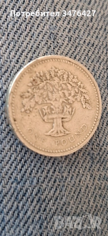 1 паунд 1992г, снимка 2 - Нумизматика и бонистика - 54572004