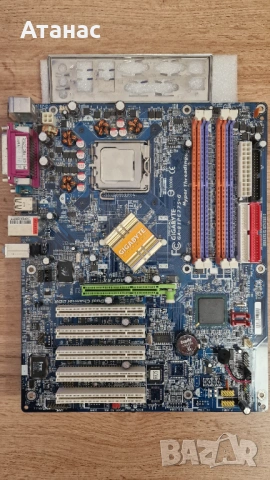 Рядко дъно Gigabyte GA-8IPE775-G | Сокет 775 + AGP 8X слот | + Задна планка, снимка 5 - Дънни платки - 54430326