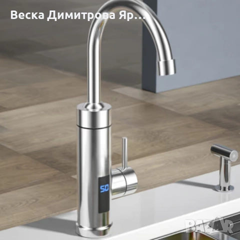 Електрически смесител за моментално загряване на водата с Led дисплей, снимка 4 - Железария - 53965867