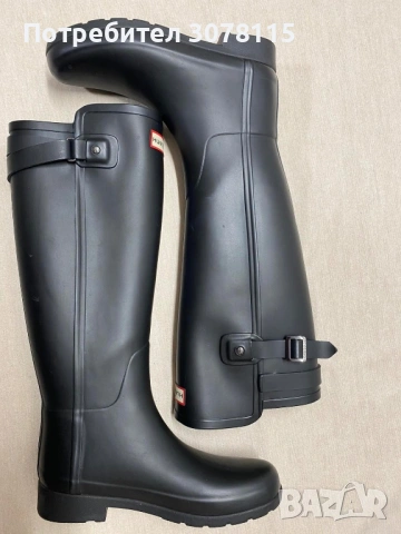 Гумени ботуши HUNTER черни 37, снимка 4 - Дамски ботуши - 54090852