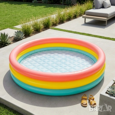 Детско басейнче 114х25см ИНТЕКС / Детски басейн за двор Intex, снимка 5 - Надуваеми играчки - 54347153