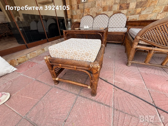 Комплект ЕСТЕСТВЕН РАТАН, снимка 12 - Дивани и мека мебел - 54196323