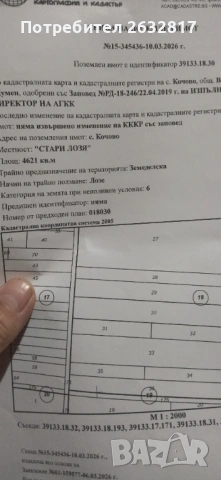 Продавам 7 декара лозя 6 та категория, в землището на село Кочово, два парцела дели ги път., снимка 2 - Земеделска земя - 54430320
