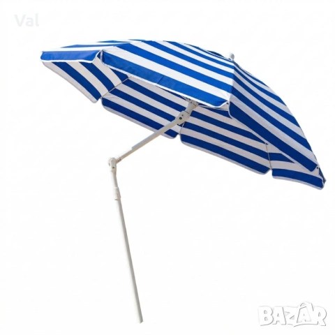 Сгъваем градински чадър 175 см – регулируема височина, за плаж и балкон