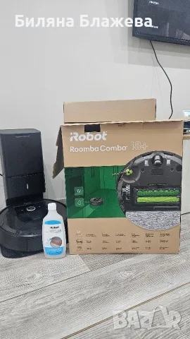 прахосмукачка iRobot Roomba Combo i8+ със станция за автоматично изпразване – като нов