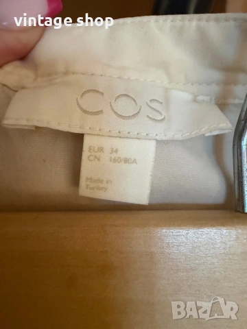 Рокля Cos в цвят пудра, размер М/L, снимка 9 - Рокли - 54575655